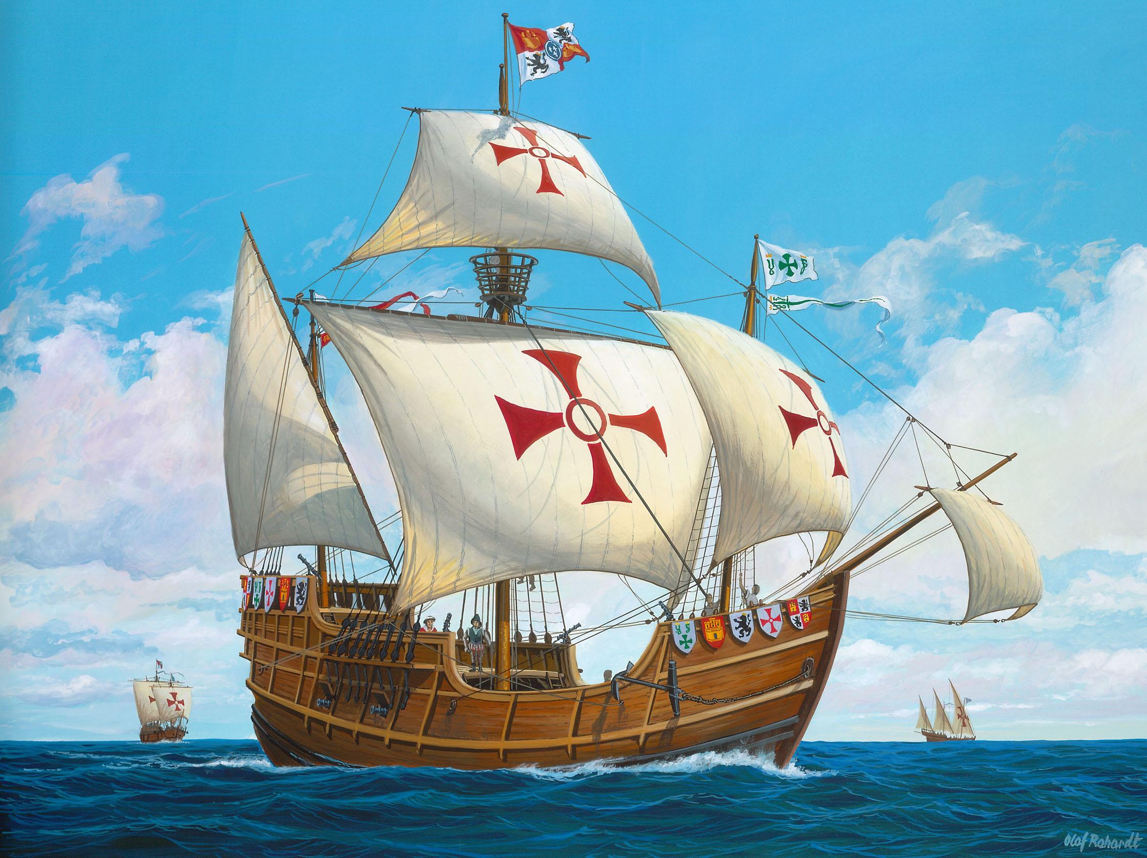 Судно экспедиции колумба. Корабль Христофора Колумба.